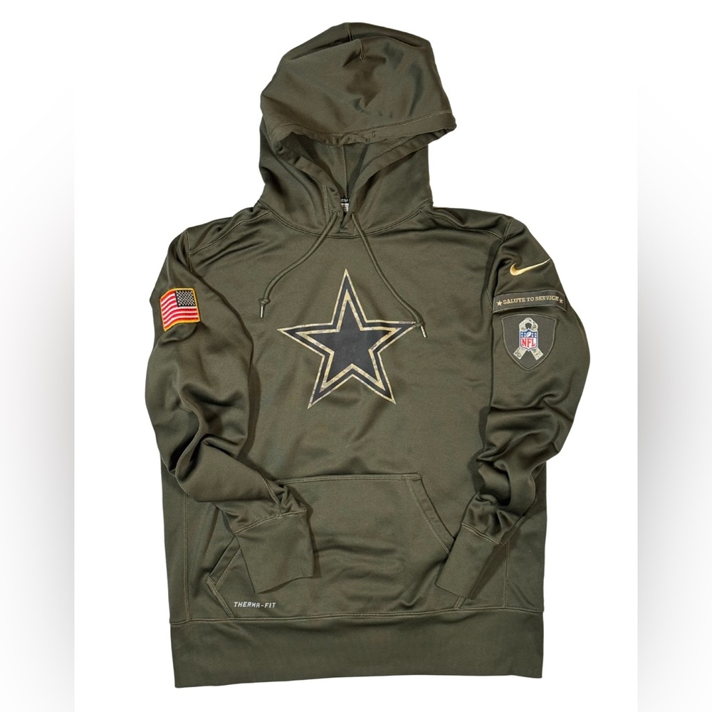 🖤 Nike Salute to Service Dallas Cowboys Hoodie – Olive Green 🖤